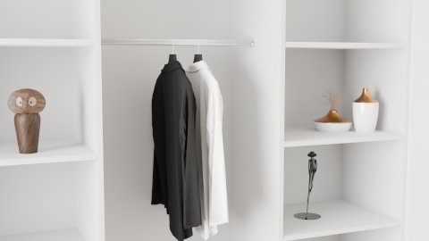 Kitchn Elan Bøjlestang Sølv - Fleksibelt mål